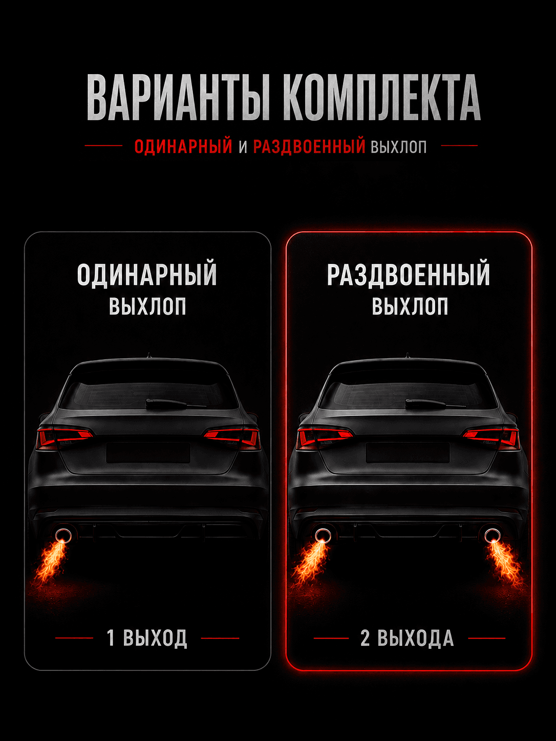 Комплект ExFire для двойного выхлопа — фото 4
